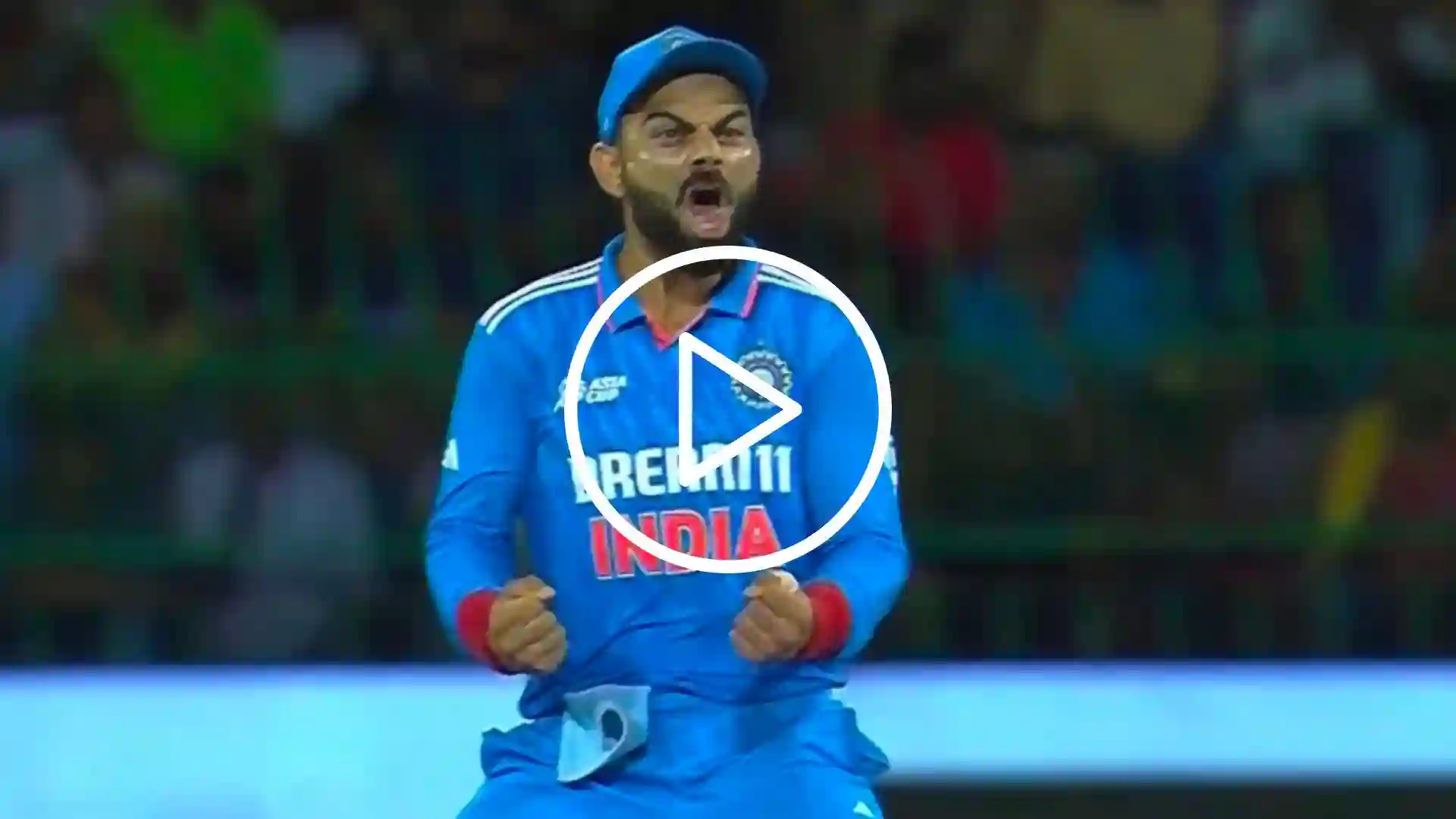 [Watch] Aggressive Virat Kohli Celebration Seen as Siraj Removes Karunaratne